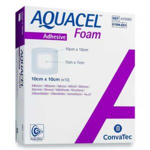 Aquacel Foam Dressing Adhesive Square 10x10cm