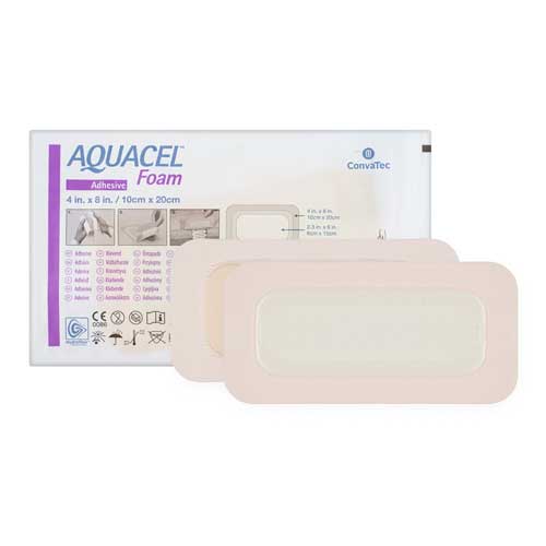 Aquacel Foam Dressing Adhesive Rectangle 10x20cm