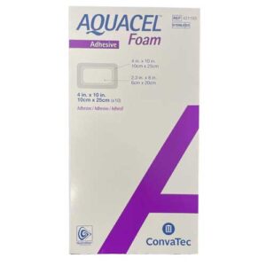 Aquacel Foam Dressing Adhesive Rectangle 10x25cm
