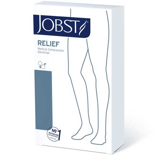 Jobst Relief Chap Open Toe Extra Large Right Beige 30-40mmHg