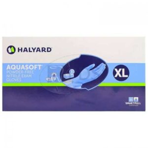 HALYARD AQUASOFT Powder-Free Nitrile Exam X-Large Glove Non-sterile