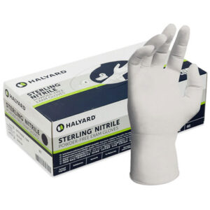 Halyard Sterling Nitrile Powder-Free X-Small Examination Gloves