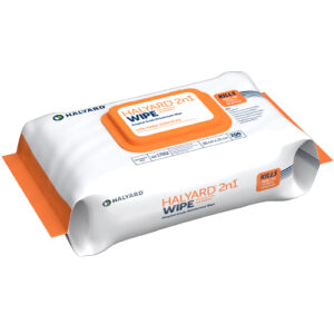 Halyard 2n1 Canister Hospital Grade Soft Pack Disinfectant Wipes Pack of 200