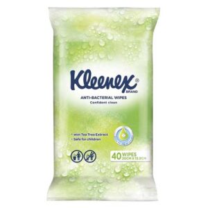 Kleenex Anti Bacterial Wet Wipes 20cm x 13.90cm