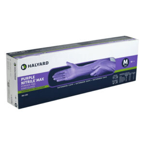 Halyard Purple Nitrile Max Powder-Free Medium Examination Gloves