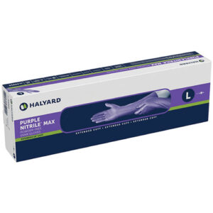 Halyard Purple Nitrile Max Powder-Free Large Examination Gloves