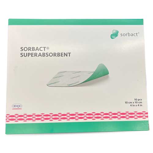 Cutimed Sorbion Sorbact Superabsorbent Dressing 10cmx10cm