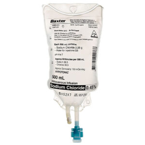 Sodium Chloride 0.45% Intravenous Infusion 500mL