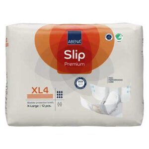 Abena Slip Premium X-Large Waist 110-170cm Unisex 4000ml White-Orange Stripe