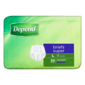 Depend Brief Super Large Waist Hip 120-150cm 3720ml Purple