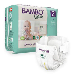 Bambo Nature Nappies Size 2 Small 3-6kg