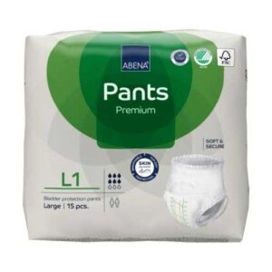 Abena Pants Premium L1 Large Bladder Protection Green 100-140cm 1400ml