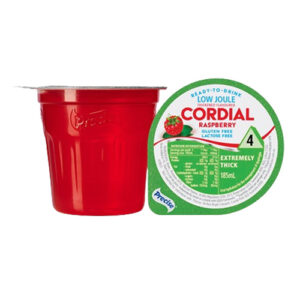 Precise Ready-To-Drink Low Joule Raspberry Flavoured Cordial Level 4 Extremely Thick 185ml