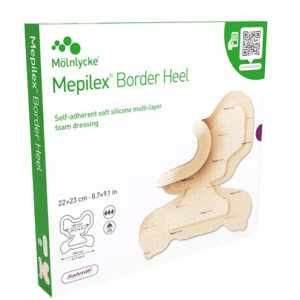 Molnlycke Mepilex Border Heel Silicone Foam Dressing 22cmx23cm