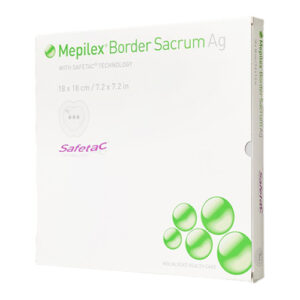 Molnlycke Mepilex Border Sacrum Ag Silver Dressing 18cmx18cm