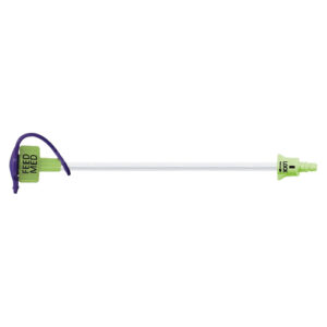 AMT MiniONE 12" Glow Green Straight Bolus ENFit Enteral Extension Feeding Set With Cap