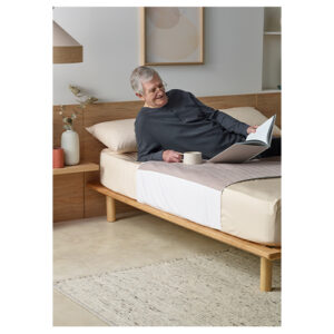 Staydry Blue-e Bed Pad 2L King Single With Wings 90x110cm Clay