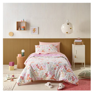 Staydry Kids Water Resistant Blooms Quilt Cover Set For Double Bed