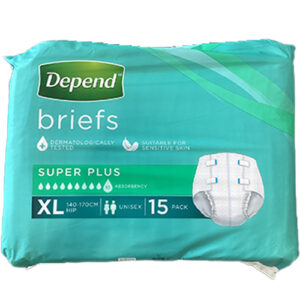 Depend Brief Super Plus X-Large Hip 140-170cm Unisex 4300ml