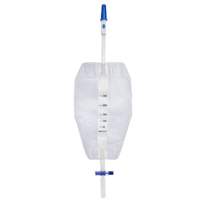 UNOQUIP HHC Sterile Urine Leg Bag With T-Tap Outlet No Backing Needle-Free Sample Port 500ml 9cm Tube