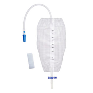 UNOQUIP HHC Sterile Urine Leg Bag With T-Tap Outlet Soft Backing Needle-Free Sample Port 750ml 30cm Tube