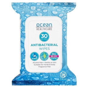 Ocean Antibacterial Travel Wipes Pk30