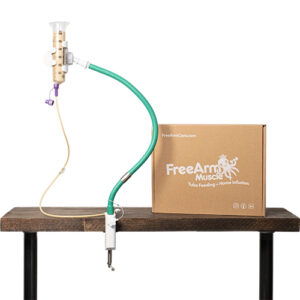 FreeArm Muscle Green Tube Feeding and Infusion Holder