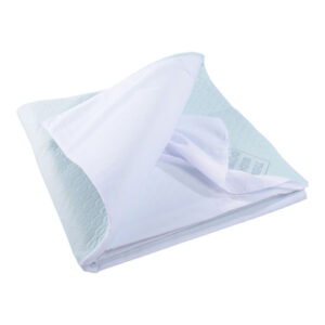 Drycare Deluxe Sky Blue Absorbent Bed Pad With Tuckins 100x100cm