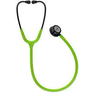 3M Littmann Classic III Stethoscope Smoke Chestpiece Lime Green Tube Blue Stem and Smoke Headset 69cm