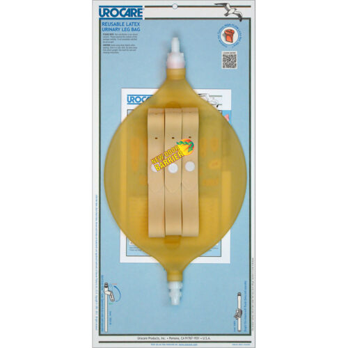 Urocare Oval Reusable Leg Bag With Straps Latex 1000ml