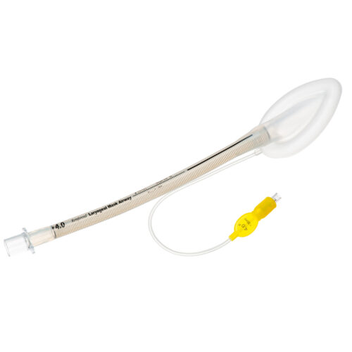 M Devices Reinforced Silicone Disposable Laryngeal Airway Mask 4.0 Yellow Sterile