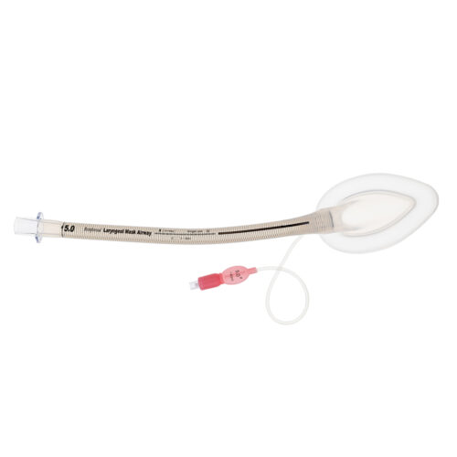 M Devices Reinforced Silicone Disposable Laryngeal Airway Mask 5.0 Pink Sterile