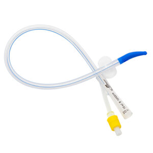 M Devices 2-Way Foley Catheter Tiemann Tip 41cm With 10ml Balloon 20FR Yellow Sterile