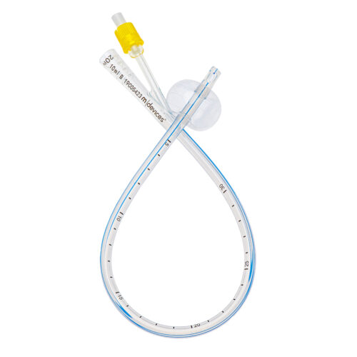 M Devices 2-Way Foley Catheter Open Ended 40cm With 10ml Balloon 20FR Yellow Sterile