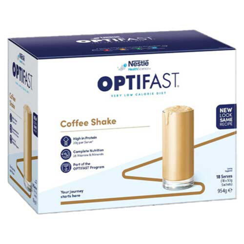 Optifast VLCD Shake Coffee Flavour 18 Serves x 53g Sachets