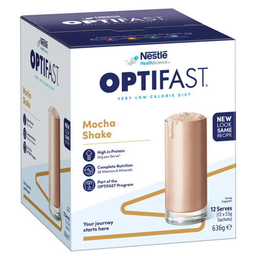 Optifast VLCD Shake Mocha Flavour 12 Serves x 53g Sachets