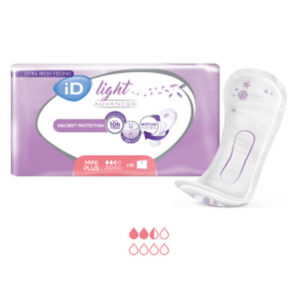 iD Light Advanced Mini Plus 2.5D Shaped Pads 260ml