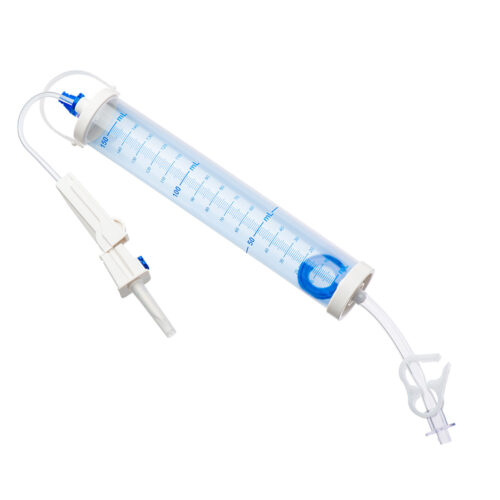M Devices Burette Set 150ml In-Line Needless Access Site Safety Shutoff Valve 25cm