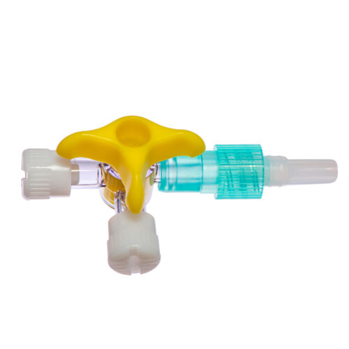 M Devices 3-Way Stopcock Lipid Resistant Yellow Sterile