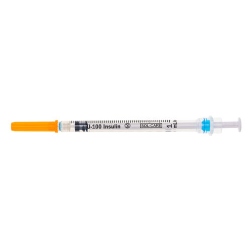 M Devices Insulin Syringe With Retractable Safety Needle 1ml 29G x 13mm
