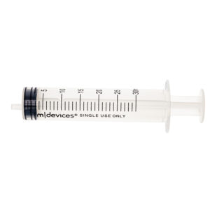 M Devices Luer Slip Syringe Without Needle Eccentric Nozzle 30ml Sterile