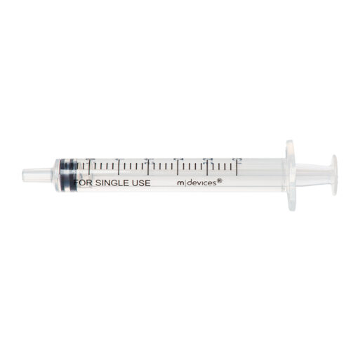 M Devices Luer Slip Syringe Without Needle Concentric Nozzle 3ml Sterile