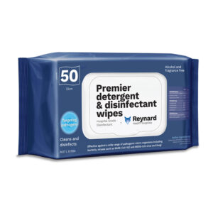 Premier Detergent & Disinfectant Wipes Soft Pack 33x22cm 50pkt