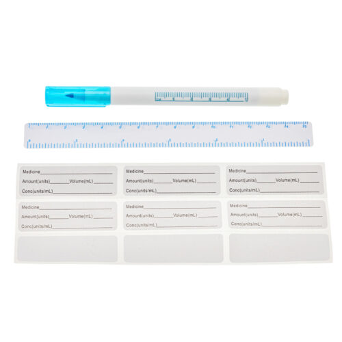 M Devices Surgical Marking Pen Fine Tip 0.5mm Line Width With Ruler Sterile