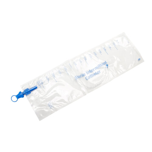 M Devices Enclosed Standard Intermittent Catheter With Gel And 1500ml Bag 8FR Sterile