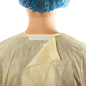 Multigate Liteback Protective Gown With Thumb Secure XX-Large Yellow
