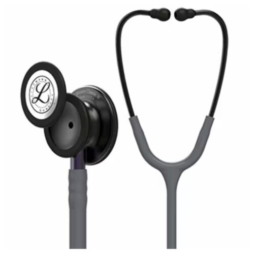 3M Littmann Classic III Monitoring Stethoscope Smoke Chestpiece Grey Tube Violet-Grey Stem And Smoke Headset 69cm