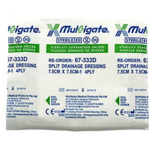 Multigate Non-Woven Split Dressing Sterile 7.5cmx7.5cm 4Ply