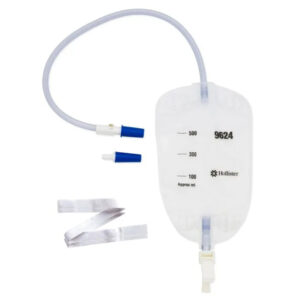 Hollister Urinary Leg Bag With Straps 500ml With Variable Inlet 50cm Tubing Sterile