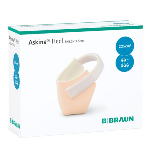 Askina Heel Shaped Non-Adhesive Foam Dressing 6x5.5x11.5cm